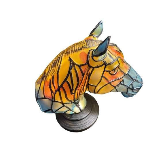 Horse Stained Resin Night Light 3D Table Lamp Series Desk Lamps Retro 16" x 16" - Picture 8 of 12